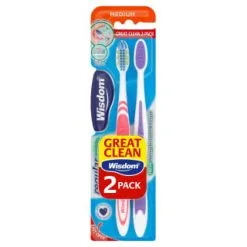 Wisdom Medium Toothbrushes 2pk
