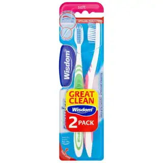 Wisdom Soft Toothbrush 2pk