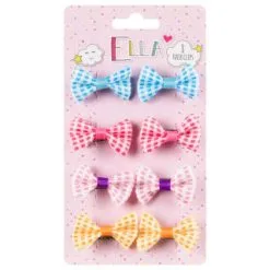 Ella Hair Clips 8pk - Bows