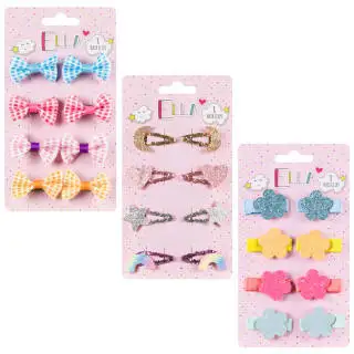 Ella Hair Clips 8pk - Bows - Image 2