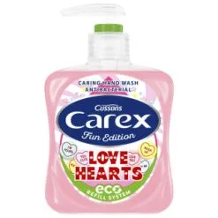 Carex Fun Edition Derma Care Antibacterial Eco Refill Hand Wash 250ml - Love Hearts