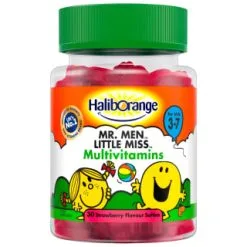 B&M Haliborange Mr. Men Multivitamins Strawberry Softies 30pk