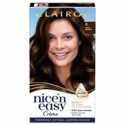 Clairol Nice'n Easy Creme Permanent Hair Dye - 4 Dark Brown