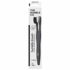 B&M The Humble Co. Sensitive Toothbrush 2pk - Black & White
