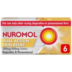 Nurofen Nuromol Dual Action Pain Relief 200mg/500mg Tablets 6pk