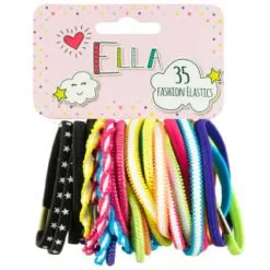 Ella Hair Ella Fashion Elastic Bobbles 35pk - Multicolour