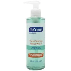 B&M T-Zone Pore Clearing Facial Wash 200ml